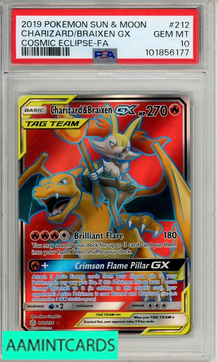ポケモンカード Charizard/Braixen GX PSA 10 PSA 10 GEM MINT - Charizard & Braixen GX sm11a 067/064 SR 2019
