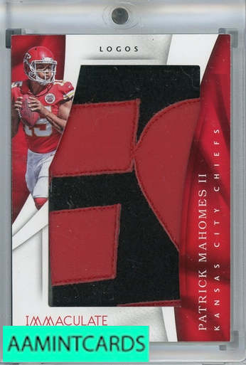 2017 PANINI IMMACULATE COLLECTION PARTICK MAHOMES II #IM-PM RC 4