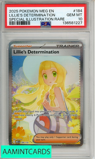 2025 POKEMON MEG EN-MEGA EVOLUTION LILLIES DETERMINATION #184 SIR