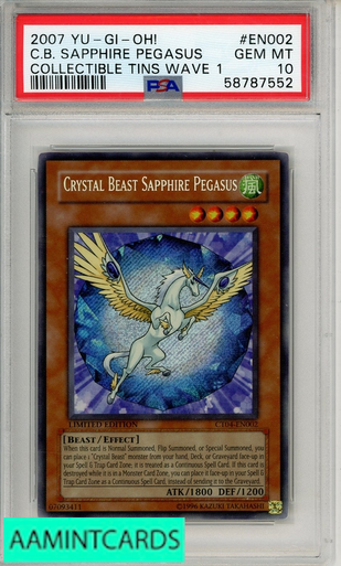 2007 YU-GI-OH! COLLECTIBLE TINS WAVE 1 CB SAPPHIRE PEGASUS #EN002