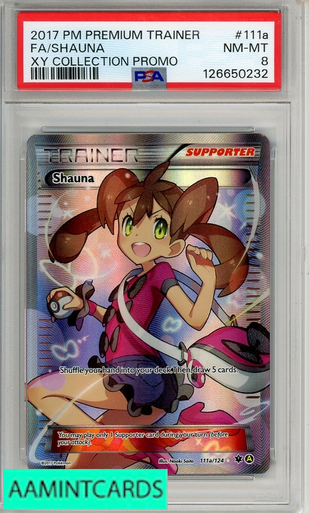 2017 POKEMON PREMIUM TRAINER XY COLLECTION PROMO FA SHAUNA #111A
