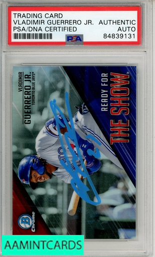 2019 BOWMAN CHROME VLADIMIR GUERRERO JR #RFTS-1 PSA AUTHENTIC