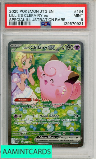 2025 POKEMON JTG EN-JOURNEY TOGETHER LILLIE S CLEFAIRY EX #184 SIR
