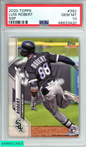 2020 TOPPS LUIS ROBERT #392 SSP CHICAGO WHITE SOX RC 10 GEM MT