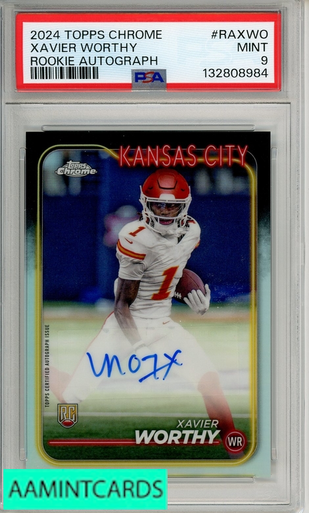 2024 TOPPS CHROME ROOKIE AUTOGRAPHS VARIATIONS XAVIER WORTHY
