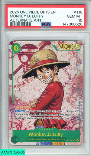 2025 ONE PIECE OP13-CARRYING ON HIS WILL MONKEY D LUFFY #118 ALTE