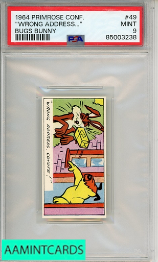 1964 PRIMROSE CONFECTIONERY BUGS BUNNY WRONG ADDRESS COYOTE #49
