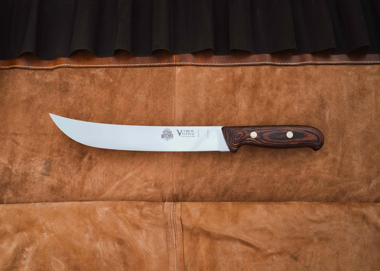 VK & TB FULL-TANG BUTCHERS STEAK KNIFE 25cm