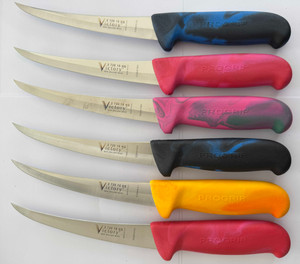 NARROW CURVED BONING KNIFE 15CM - HOLLOW GROUND MIXED COLOUR NARROW CURVED BONING KNIFE 15CM - HOLLOW GROUND MIXED COLOUR
