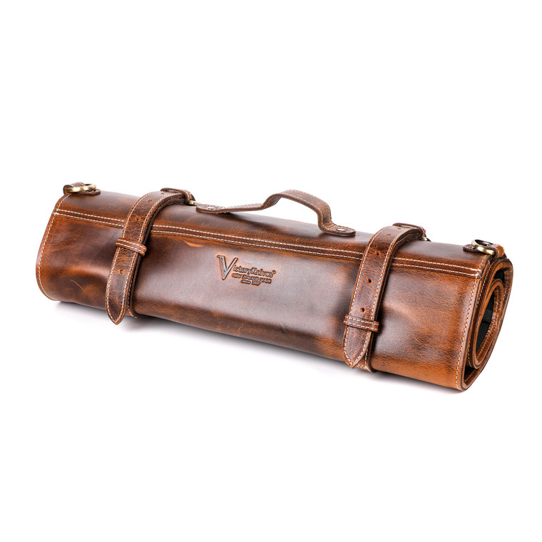 VICTORY LEATHER KNIFE ROLLS-11 POCKETS