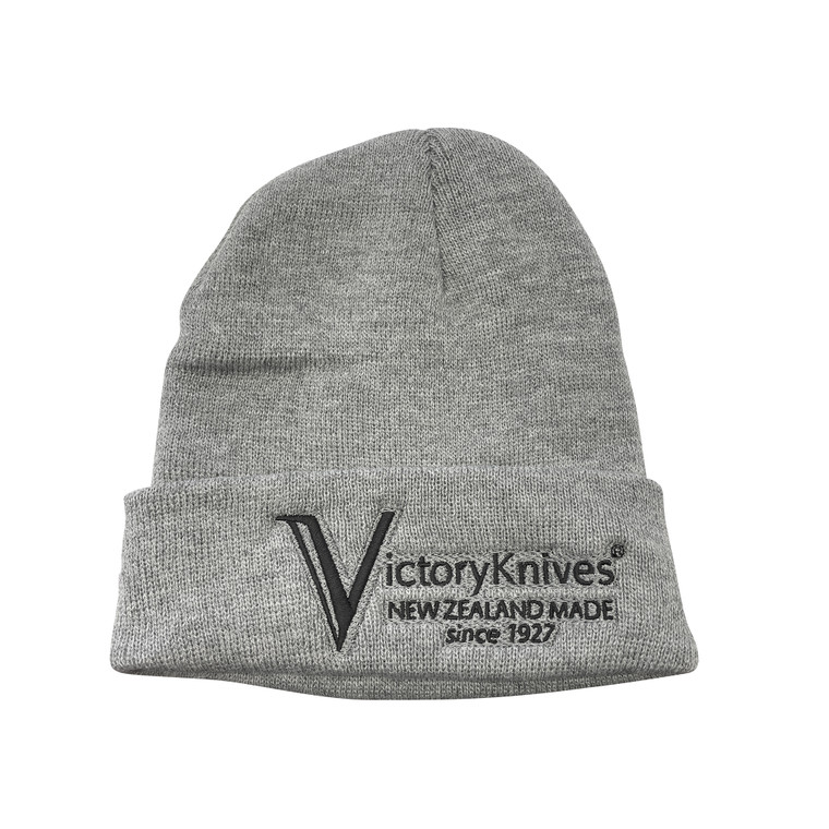 VICTORY KNIVES GREY BEANIE