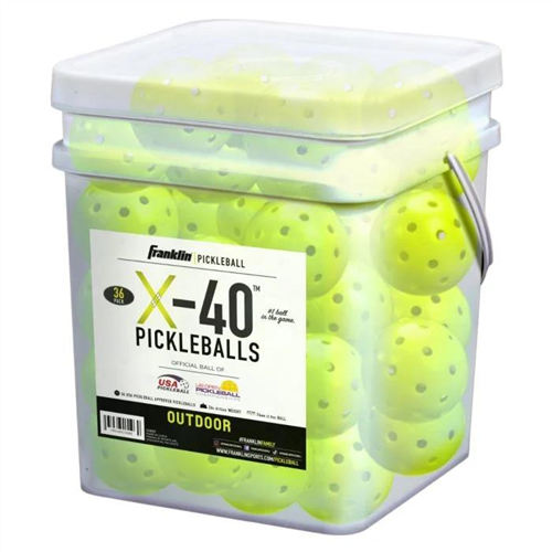 FRANKLIN 52889 X-40 OUTDOOR PICKLEBALLS - 36 PACK | BSG