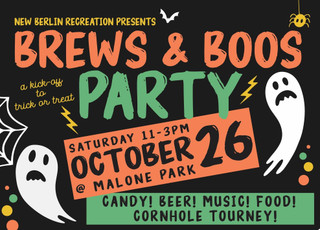 Brews and Boo's Event Poster