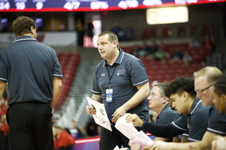 Retail Specialist Ryan coaching at the Tosa West Boys Basktetball Championship Game