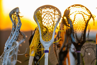 Youth lacrosse starter equipment at Burghardt Sporting Goods in New Berlin, Wisconsin