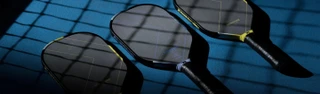 Pickleball Paddles on a Pickleball Court