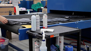 In-house screen printing and embroidery at Burghardt Sporting Goods in New Berlin, Wisconsin