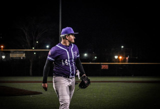 Connor Curtis walking off the mound