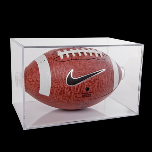 BALLQUBE 103 Football Clear Square 2-Piece Display Case