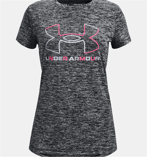 UA 1366083 Girls' Tech Big Logo Twist Short Sleeve T-shirt