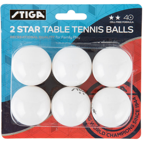Stiga T1428 2-Star White Ping Pong Balls