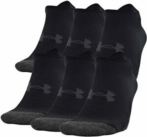 Under Armour U672 3-Pack Adult Cotton No Show Socks