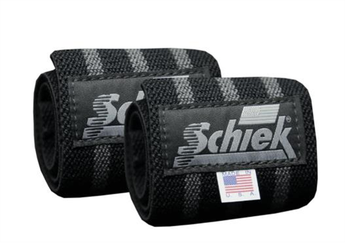 SCHIEK SPORTS 1112S BLACK OUT LINE WRIST WRAPS - 12 IN