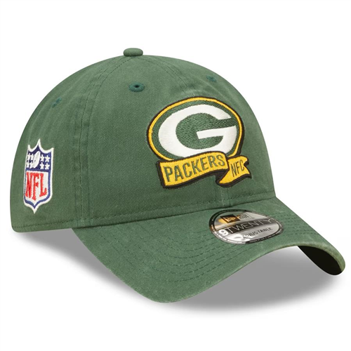 NEW ERA 60280336 Youth Green Bay Packers 2022 Sideline Adjustable 9TWENTY Hat