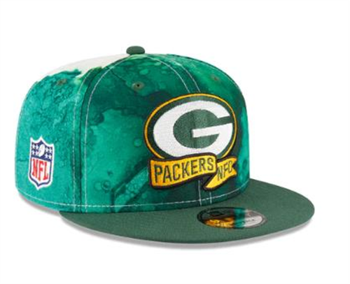 NEW ERA 60280385 GREEN BAY PACKERS 2022 Sideline Ink Dye 9FIFTY Snapback