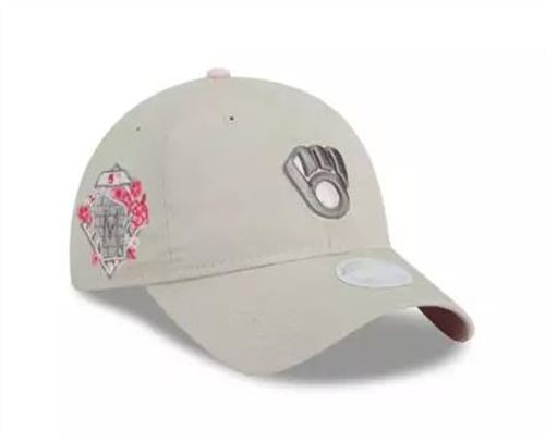 NEW ERA 60353372 Milwaukee Brewers 2023 Mothers Day 9Twenty Adjustable Hat