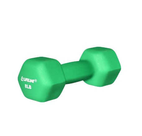Lifeline LLND8 Hex Neoprene Dumbbell 8LBS