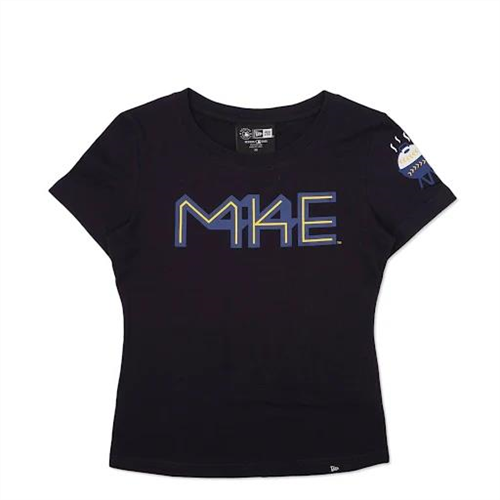 NEW ERA M16 33064AL00 Brewers Women's City Connect MKE Tee