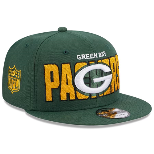 NEW ERA NFL23DRAFT950CW Men's Green Bay Packers 2023 NFL Draft 9FIFTY Snapback Adjustable Hat
