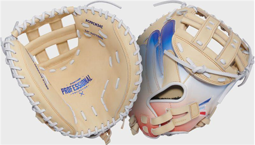 Easton Colorsplash 2.0 34" Fastpitch Catcher's Glove Red/White/Blue