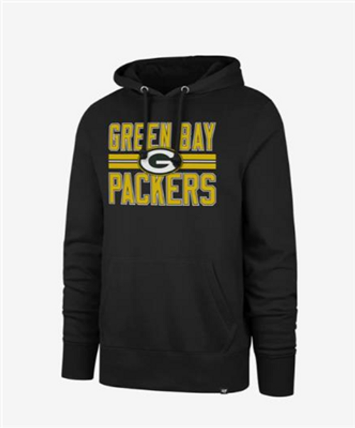 '47 Brand F12FMBSHH468966 GREEN BAY PACKERS BLOCK STRIPE HEADLINE HOOD
