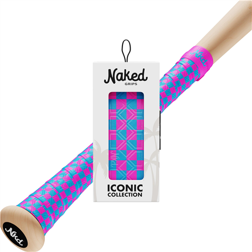 NAKED BAT CO. Neon Checkers Bat Grip - 1.0 MM