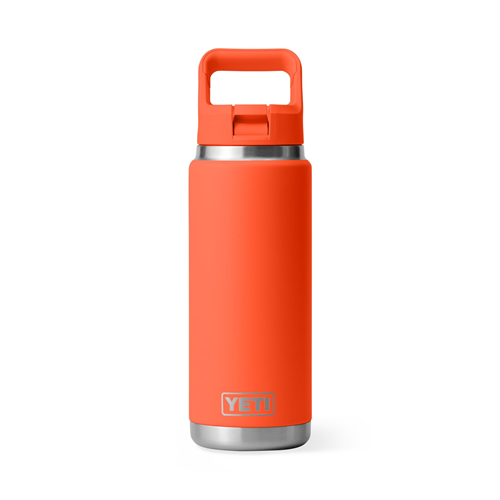YETI  Rambler 26 oz Water Bottle with Color-Matched Straw Cap - Papaya