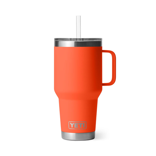 YETI Rambler 35 oz Straw Mug with Straw Lid - Papaya