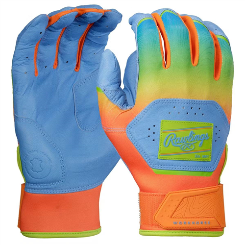 Rawlings Workhorse Funburst Batting Gloves Youth
