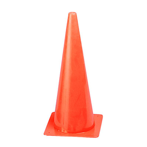 Champion Sports 18 Inch High Visibility Plastic Cone Orange