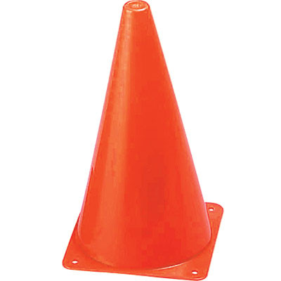 Champion Sports 9 Inch High Visibility Plastic Cone