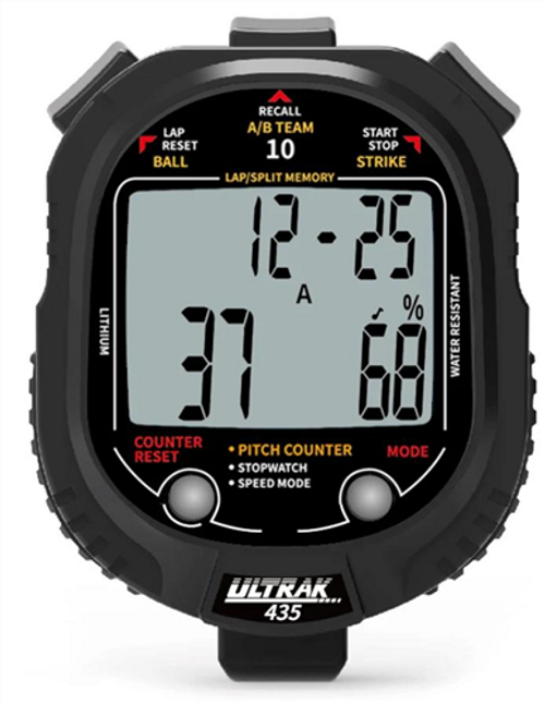 Seiko Ultrak 435 Pitch Counter and Pitch Speed Monitor Stopwatch