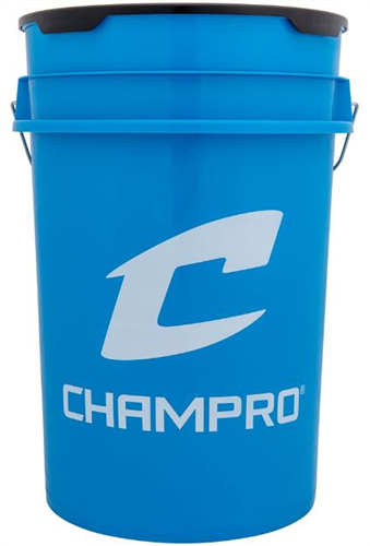 CHAMPRO BUCKETOB OPTIC BLUE BUCKET W/LID; 6 GALLON