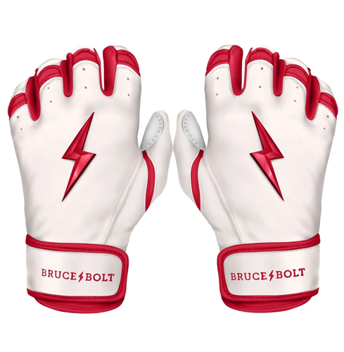 Bruce Bolt Adult CHROME Series Short Cuff Batting Gloves