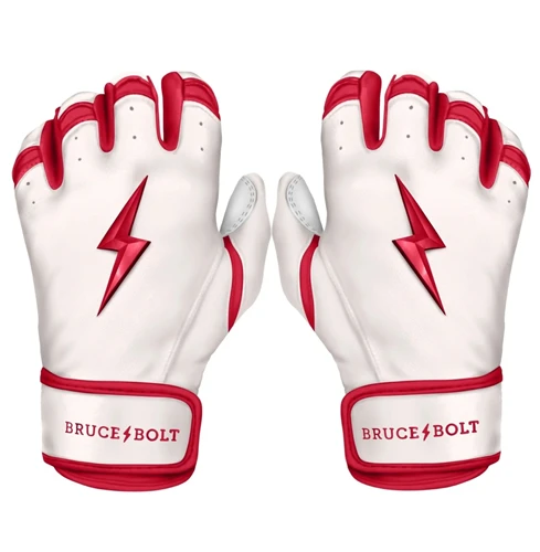Bruce Bolt Adult CHROME Series Short Cuff Batting Gloves