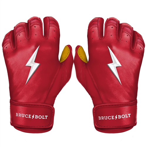 Bruce Bolt Adult Short Cuff Batting Gloves Bruce Bolt Adult Short Cuff Batting Gloves