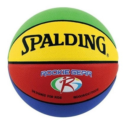 Spalding 76951 Rookie Gear Multi Colored Youth Basketball 27.5-inch