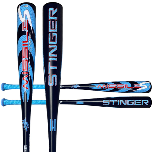 STINGER SPORTS MISLS Missile S Aluminum BBCOR Certified -3 Baseball Bat STINGER SPORTS MISLS Missile S Aluminum BBCOR Certified -3 Baseball Bat