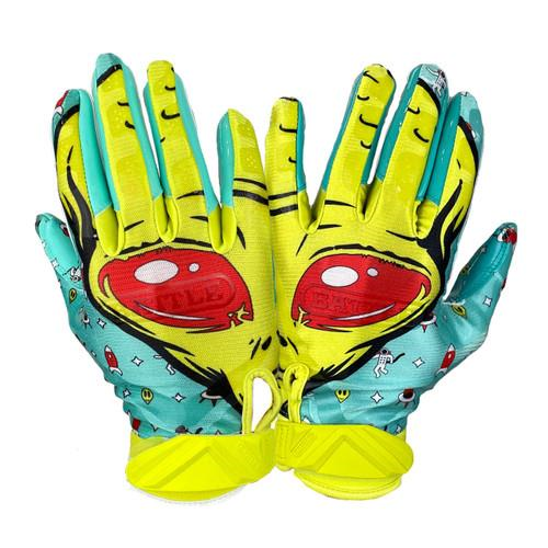 Battle Cloaked Receiver Football Gloves Youth