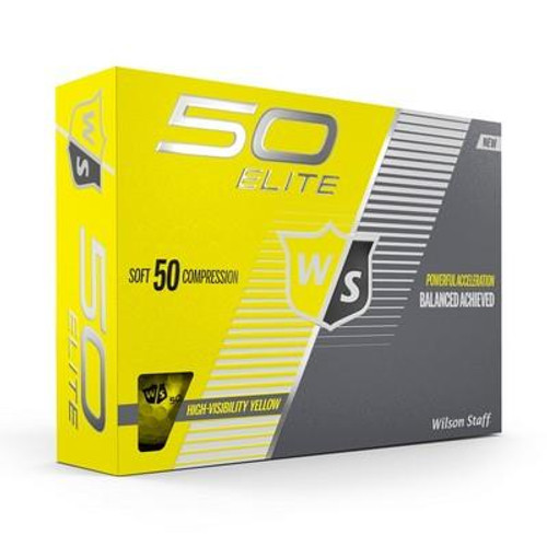 Wilson Golf WGWP17910 Fifty Elite Yellow Golf Balls